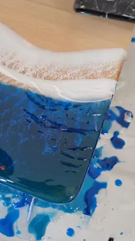 🌊 Ocean Wave Charcuterie Vibes #viraltiktok #cutttingboard #oceanwaves #resinart #etsyshop 