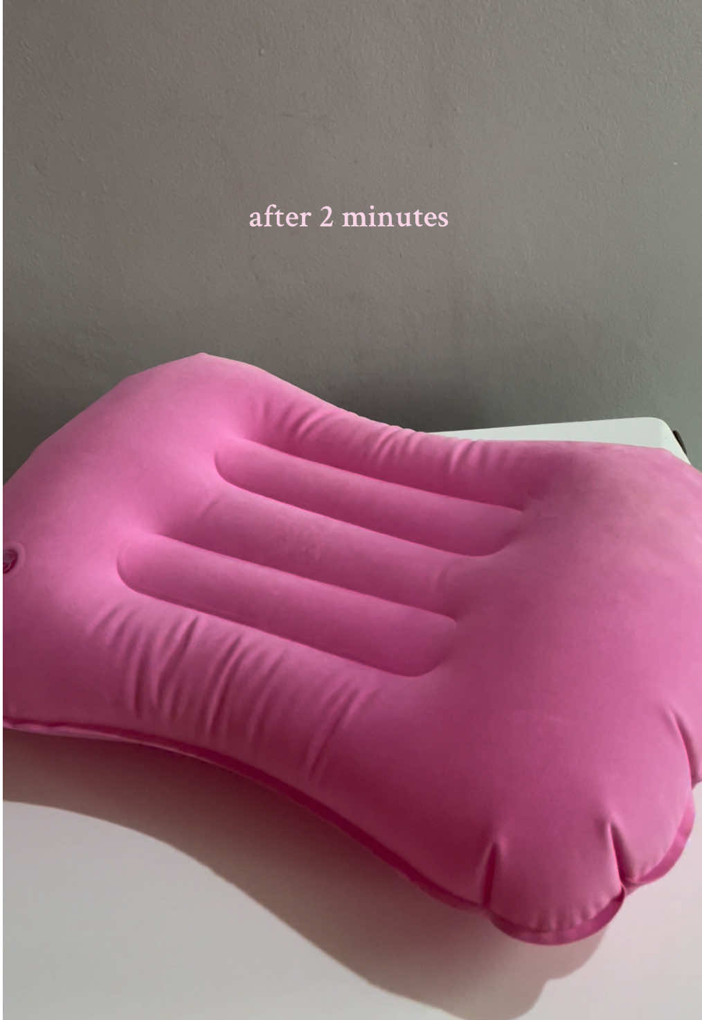 simple and easy step to set your inflatable pillow 🥰 #inflatablepillow #pillow #inflatable #schoolessentials #viral 