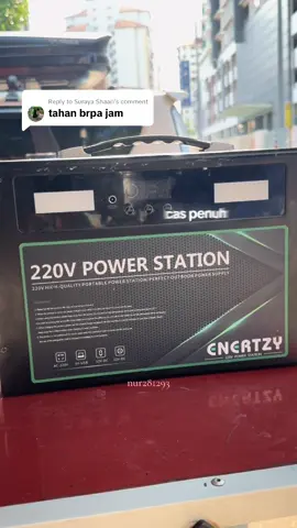 Replying to @Suraya Shaari #powerstation #enertzy #enertzypowerstation #powerstationportable #powerbank 