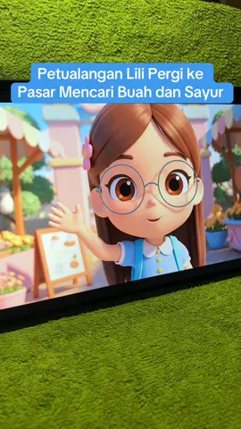 Hari ini Lili belajar berani pergi ke pasar, mengenal suasana ramai, dan belajar menghargai kerja keras pedagang✨ #canva #animasi 