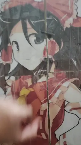 i spent hours making ts cardboard cutout💔(also hand reveal?)#touhou #reimu 