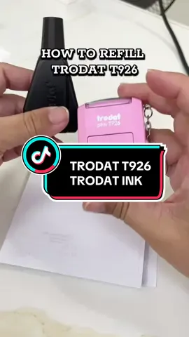 How to Refill your TRODAT T926 Stamp (Personalized Stamp) Self-inking Stamp #trodatt926 #trodatstamp #howtorefill #personalizedstamp #selfinkingstamp 