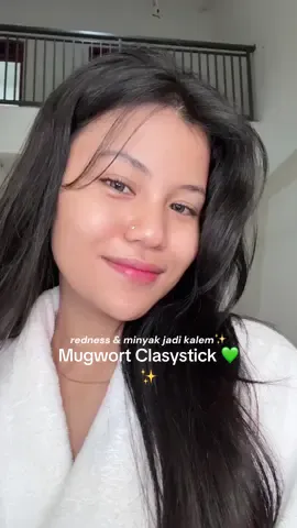 skincare adalan terpraktis tapi hasilnya nyata luvvv💚 #mugwortclaystick 