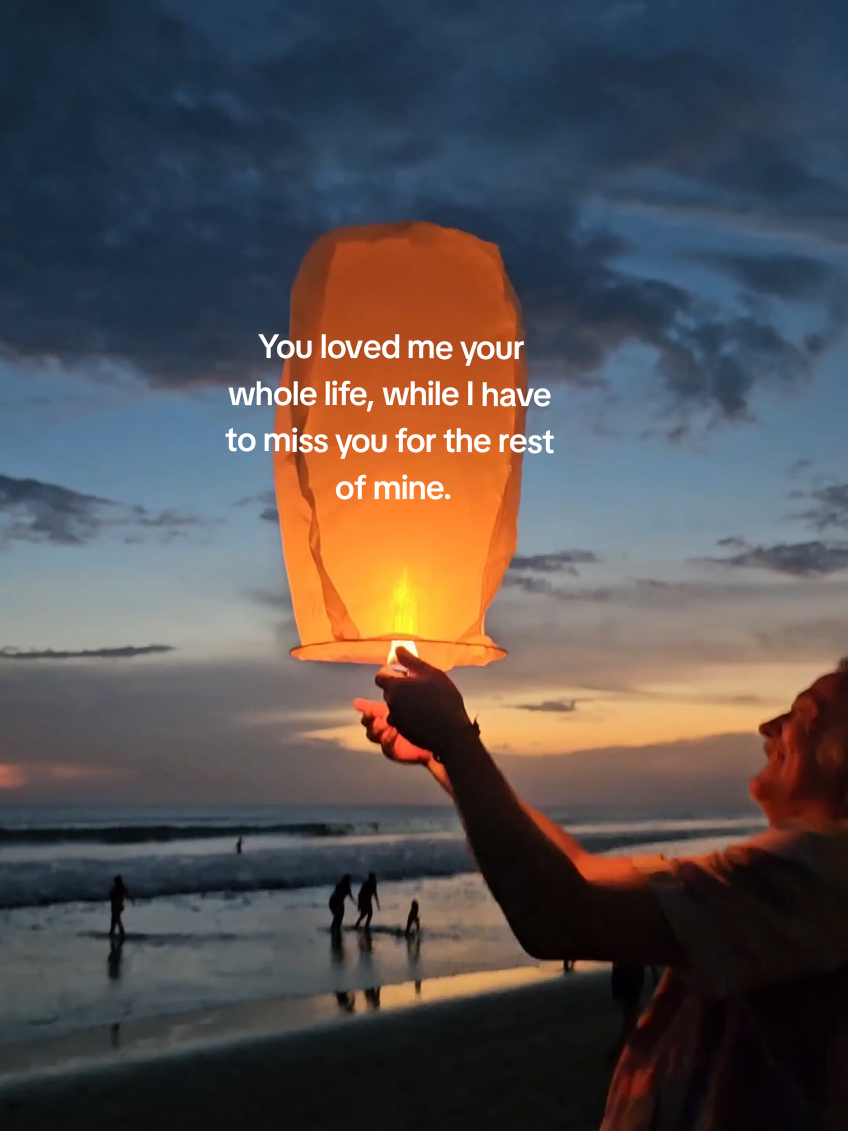 You loved me your whole life, while I have to miss you for the rest of mine - that just doesn't seem fair. #sad #grief #fyp #viral #foryoupage 