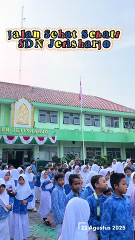 Agenda jumat pagi hari ini adalah jalan sehat sehati diikuti murid kelas 1-6 dan bapak ibu guru karyawan sdn jetisharjo yogyakarta 🔥 #fyp #fypシ #jalansehat #sdnjetisharjoyogyakarta #dindikporakotayogya 
