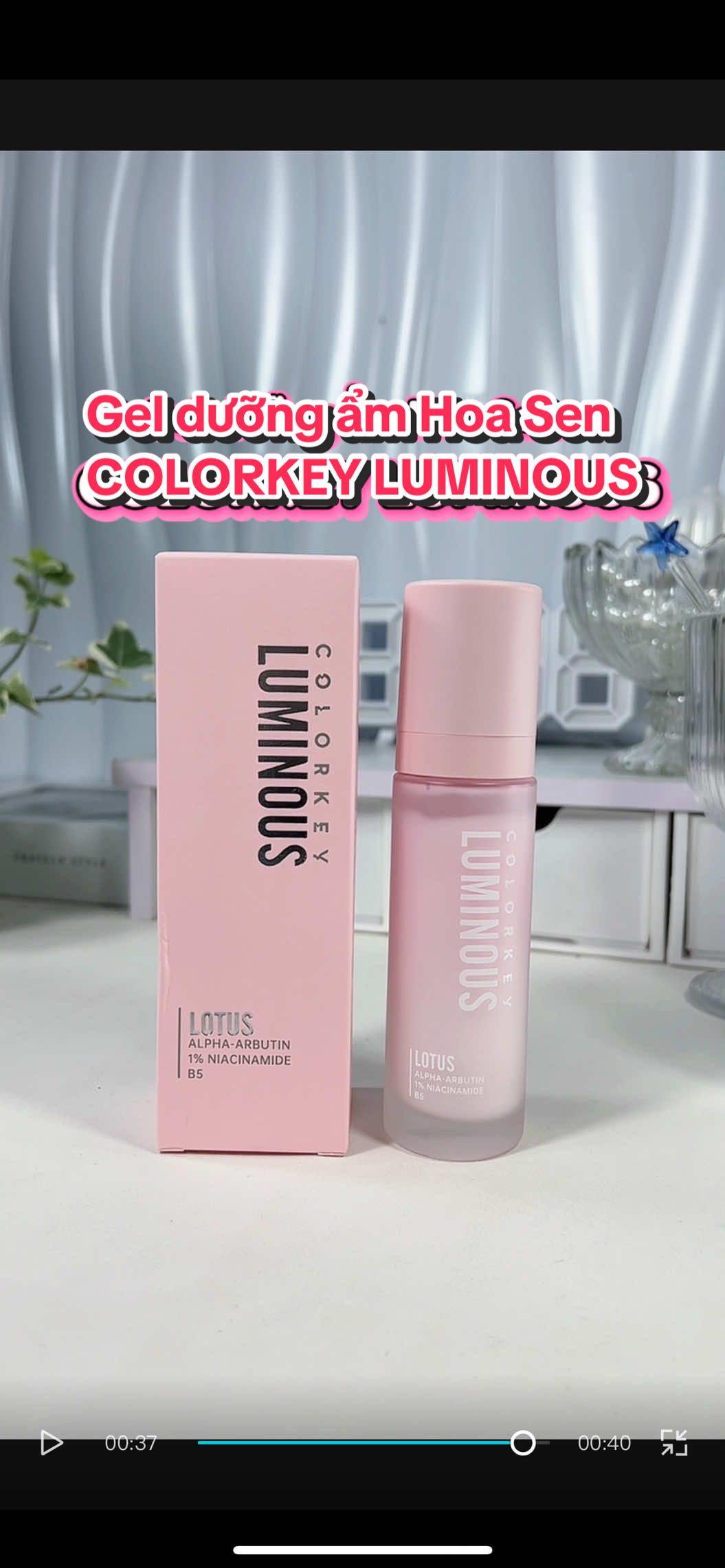 1 em gel dưỡng ẩm hoa sen Colorkey không nên bỏ lỡ nhen các nàng da mụn ơi #colorkeyvn #colorkeyluminous #moisturizer #xuhuong #yeuyeuriviu 
