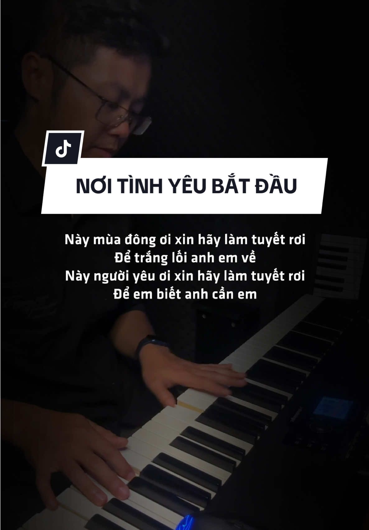Nơi Tình Yêu Bắt Đầu (Sáng tác Tiến Minh) #noitinhyeubatdau #fyp #trinhatpiano #pianocover #piano 