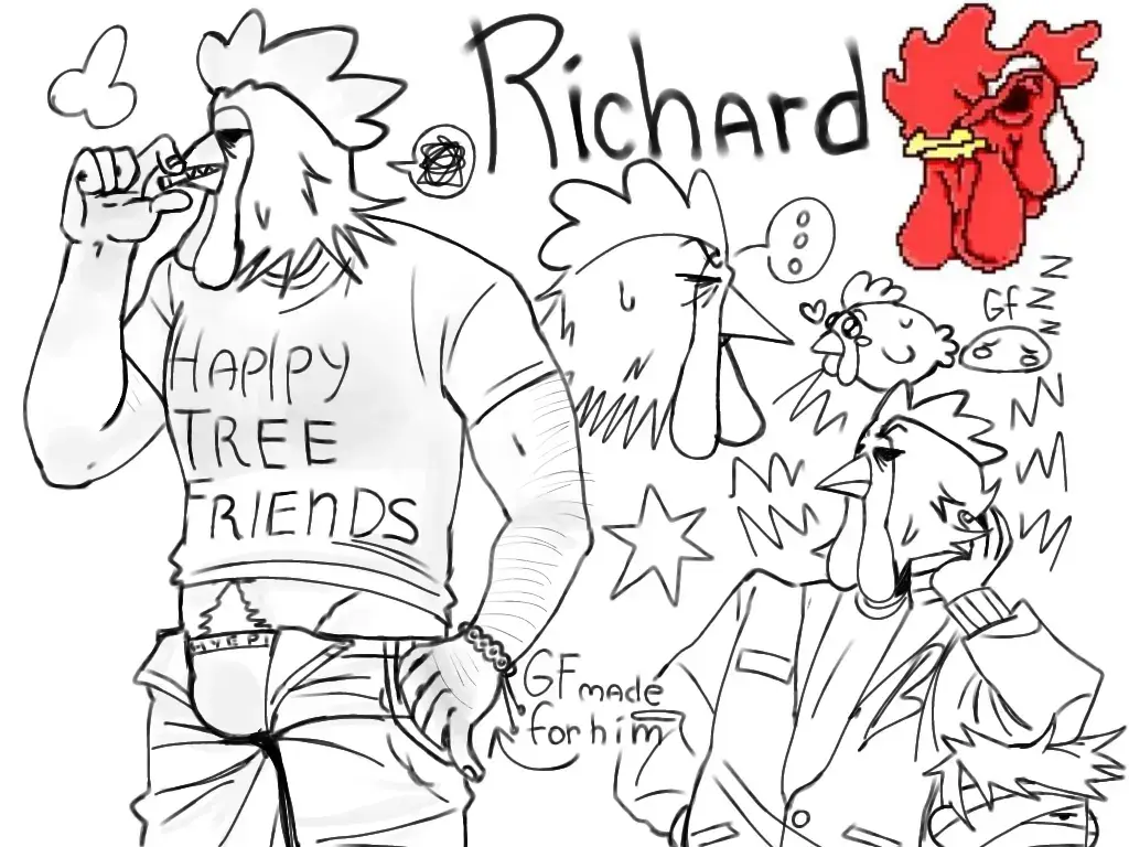 #art #rek #hotlinemiami #happytreefriends #fanart 