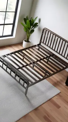 Wrought iron bed Metal bed frame Wrought iron bed Single bed/double bed/king bed Thickened high load bearing#furniture #tempattidur #ranjang #fyp #foryou 