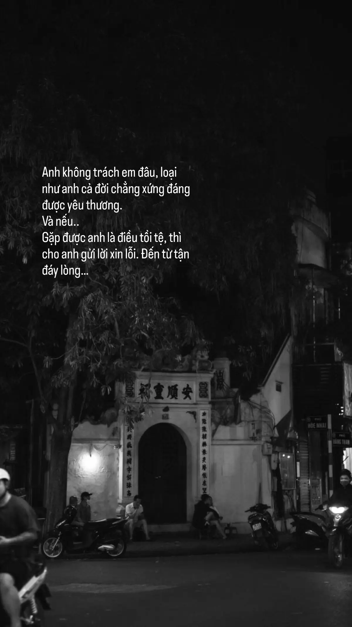 Cho anh xin lỗi em nhé…