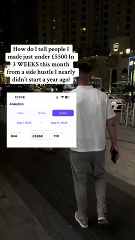 I can’t believe a side hustle I was scared to start is now my main income, grateful for making a start! Comment free and I’ll send you my FREE guide 🙌 #howtomakemoneyonline #sidehustle #digitalmarketing #fyp #trendin 