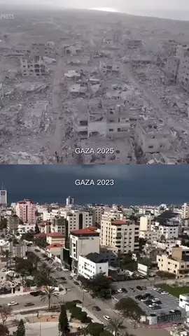 غزة قبل وبعد 😭💔#غزة_العزة🇵🇸 #حرب_غزة #فلسطين #السعودية #مصر 