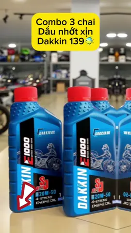 #xuhuong #daunhot #daunhotxemay #daunhotchinhhang #daunhotnhapkhau combo 3 chai dầu nhớt giá siêu rẻ tranh thủ đang được trợ zá nha các bác