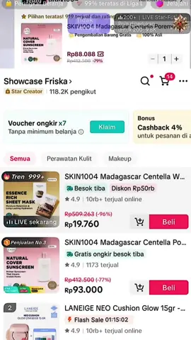 Membalas @N.ariesaprl siapaa yang kebagian harga ambyar malam ini ? #skin1004 #skincarekorea #skin1004ampoule 