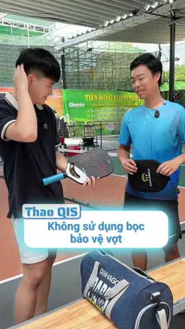 Ai? Ai còn để vợt kiểu này, thì Thao cũng chouj đấy 🤨 #QIS #pickleball #Thaoqis #pickleballvietnam #votpickleball 