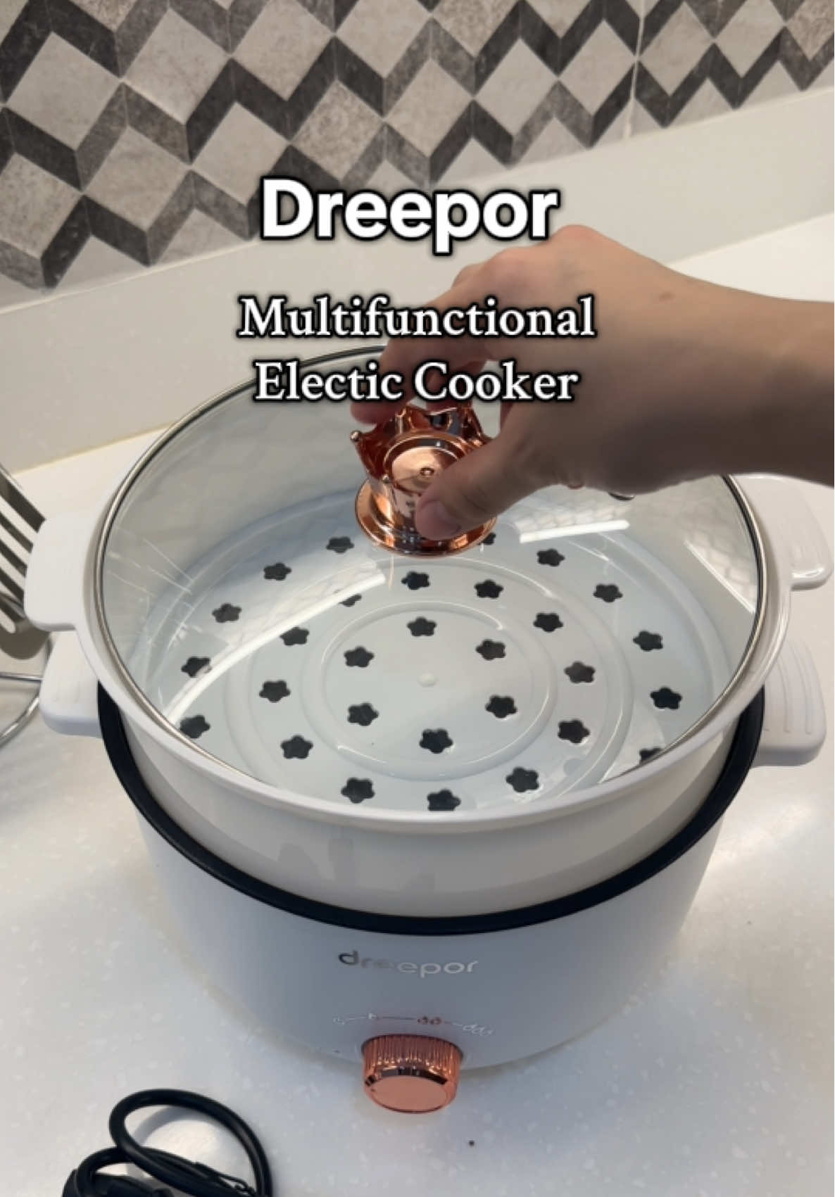 Dreepor multifunctional electric cooker with steamer. Multifunctional cookware must have! #dreepor #electriccooker #dreeporelectriccooker #multifuctionalcooker #MomsofTikTok 