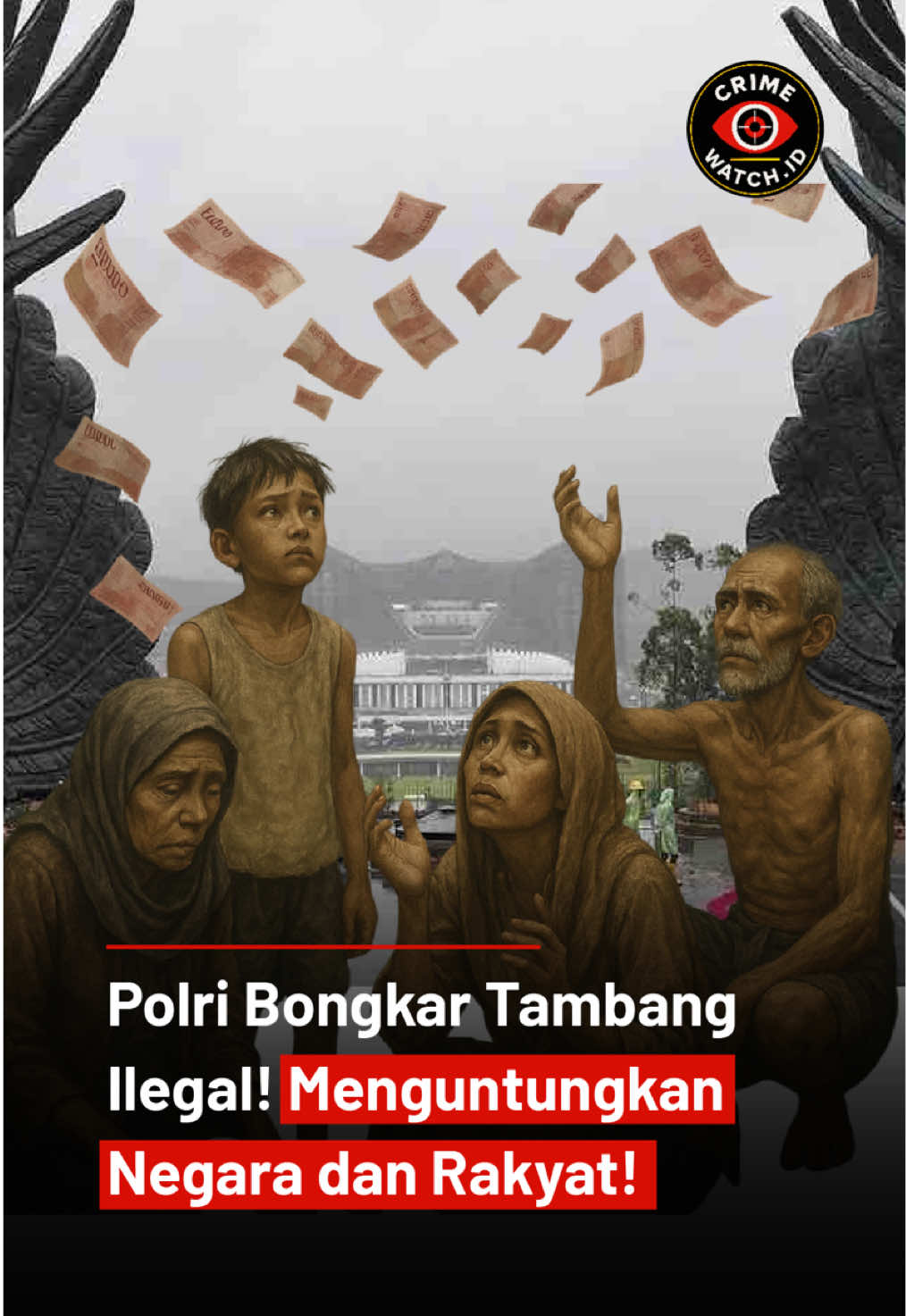Polri Bongkar Tambang Ilegal di Dekat IKN!  Selama ini tambang ilegal selalu disebut bikin kerugian negara. Tapi netizen bertanya: “Kerugian buat siapa? Bukannya bisa dimanfaatkan rakyat?” 🤔 Faktanya: setiap ton batu bara, nikel, atau emas ilegal yang keluar tanpa izin → negara kehilangan pajak, royalti, dan penerimaan APBN. 👉 Dana yang seharusnya kembali ke rakyat lewat sekolah, rumah sakit, jalan, hingga subsidi energi… justru hilang. Bayangkan, miliaran rupiah hasil tambang hanya masuk kantong segelintir orang, sementara rakyat sekitar tambang tetap miskin, jalan rusak, dan lingkungan hancur. 💡 Polri hadir bukan sekadar razia. Langkah ini diapresiasi karena mereka berperan melindungi cadangan negara sekaligus proyek strategis nasional. 🔥 Sekarang pilihannya di tangan kita: Mau biarkan tambang ilegal dikuasai segelintir orang… atau dukung penertiban agar hasilnya benar-benar kembali ke rakyat? ✍️ Tulis pendapatmu di komentar! #CrimeWatchID #TambangIlegal #Polri #KerugianNegara #IKN        