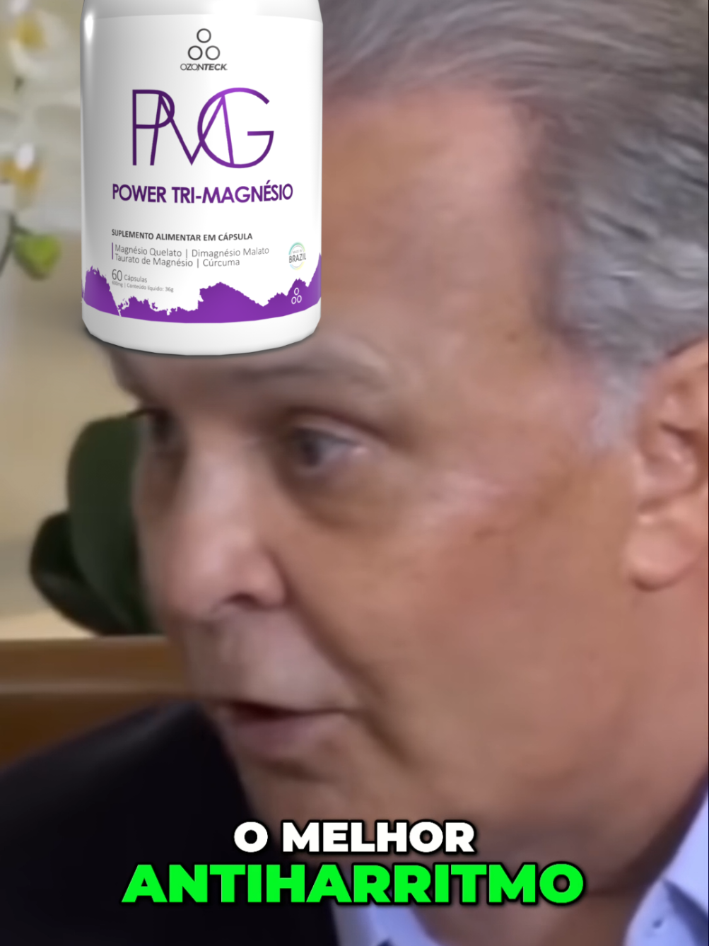 O maior Antiarrítmico. Cuide mais do seu coração. Power Tri Magnésio da Ozonteck além de 3 tipos de Magnésio tem Cúrcuma e aliada a Nanotecnologia a rapidez da absorção é aumentada em 10x. #magnesio #arririmia #vitaminas #minerais #saude 
