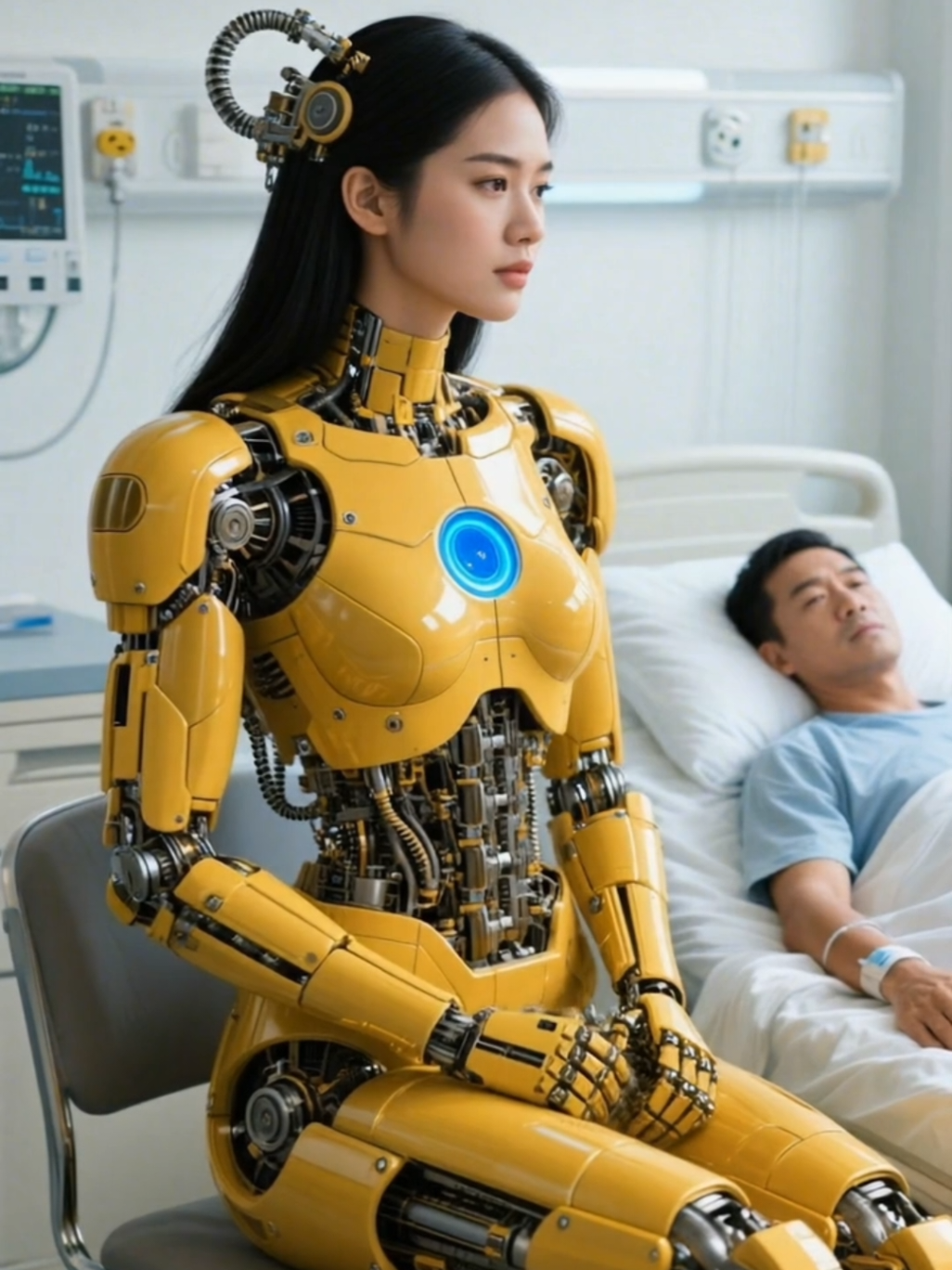 Nurse robot #robot #humanoid #aiart 