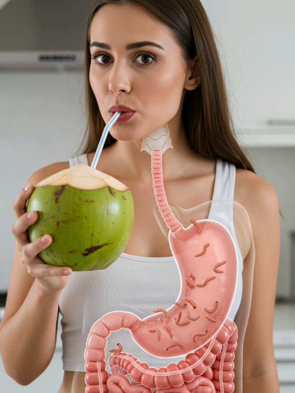 What happens to your body if you drink coconut water daily? Coconut Water: Nature's Refreshing Secret #coconutwater, #foodscience, #healthtips, #DidYouKnow, #LearnOnTikTok 
