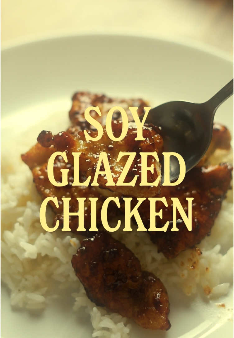 Trying the soy glazed chicken recipe I keep seeing on Tiktok! #chickenrecipes #soyglazedchicken #resepayam #cookingcontent #cinematiccooking 