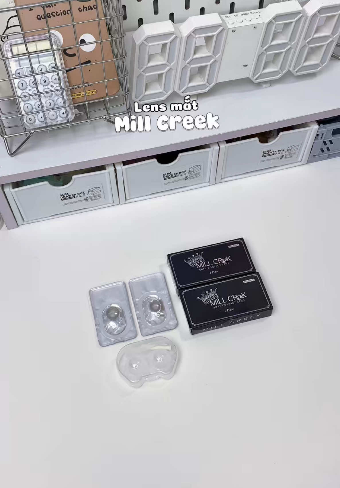 Em lens này mà makeup Douyin là chuẩn bài lun #nhyeeunbox #lens #lensmat #kinhaptrong #millcreek #lensmillcreek #makeupdouyin #unboxing #review #xuhuong #viral 