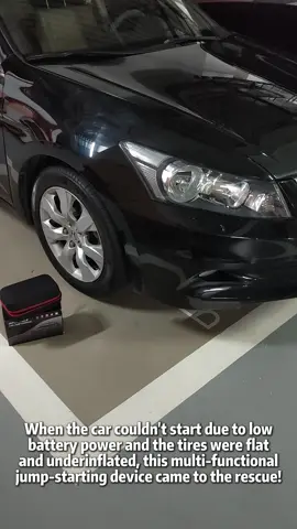 Jump Starter with Air Compressor #car #deadbattery #emergency #jumpstarter #tireinflator #powerbank #ledlight 