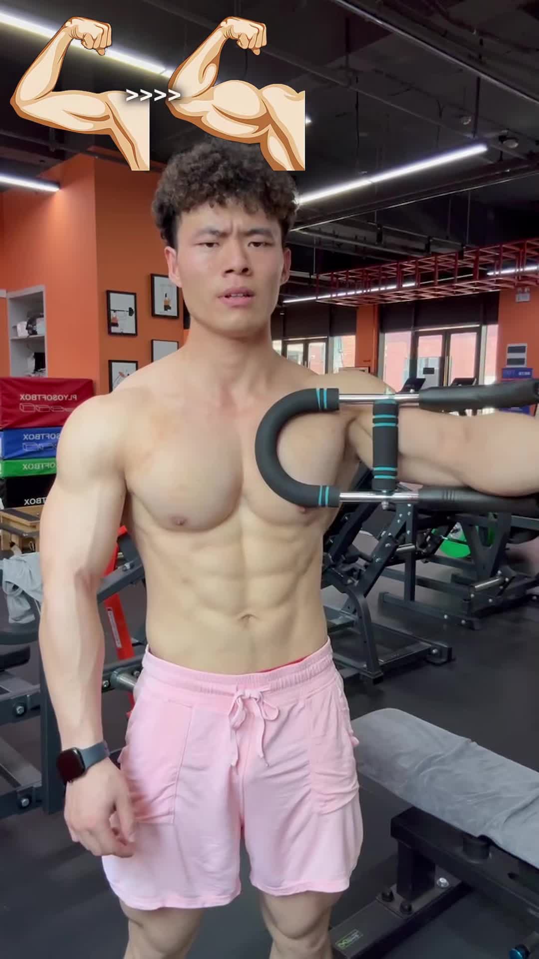 X-COOL Arm Trainer for Men - Full Upper Body Fitness Equipment with High Strength Metal Spring & Anti-Slip Foam Handles - Portable & Detachable Home Gym Workout Bar for Chest, Arms, Biceps, Abs, Shoulders, and Back Exercises #homefitness #workoutequipment #strengthtrainingforwomen #womensfitness #fitnessequipment #homeworkoutgear #gymequipment #gymaccessories #exerciseequipment #fitnesstools