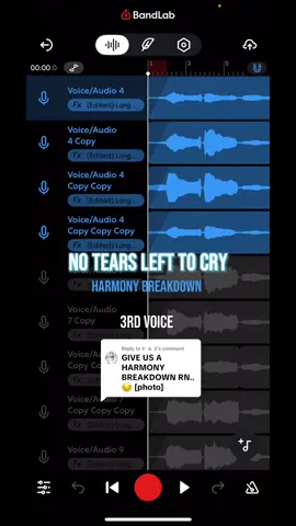 Replying to @𝐕  𝐀  𝐙  do yall seriously want a full version?? #notearslefttocry #arianagrande #bandlab #cover #singer 