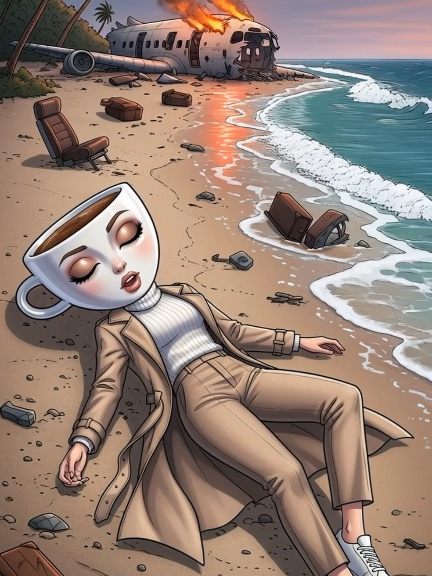 🌊 She woke on the island… 👀 but laughter surrounded her! 😨 #TikTokSceneStealerContest #BrainrotStoryline #Brainro #BallerinaCappuccina   #TralaleroTralala