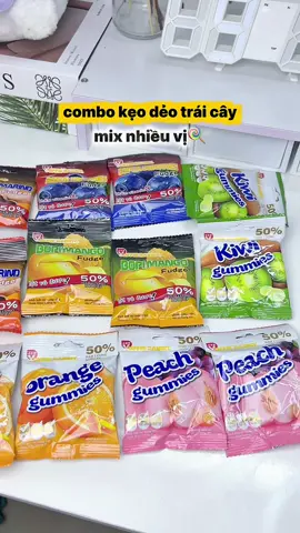 mê kẹo dẻo trái cây mix vị quá tròi😋🫘🍑🥭🥝🫐🍊 ~  #keodeotraicay #keodeo #keodeobocvo #keodeochipchip #keotraicayvitaminc 