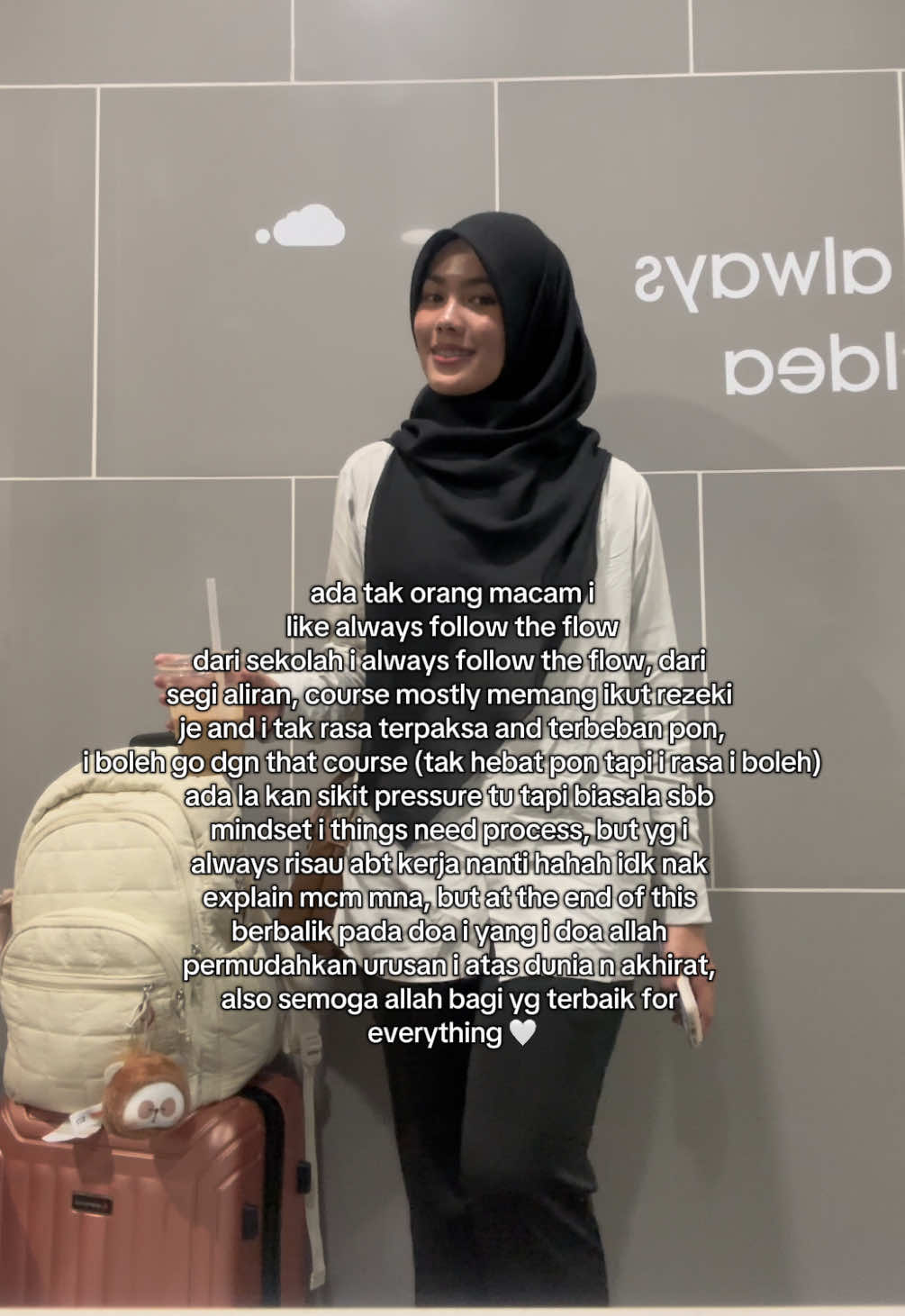 biasala kan manusia selalu rasa takut for future, i percaya everything allah atur tu yg terbaik 🤍 