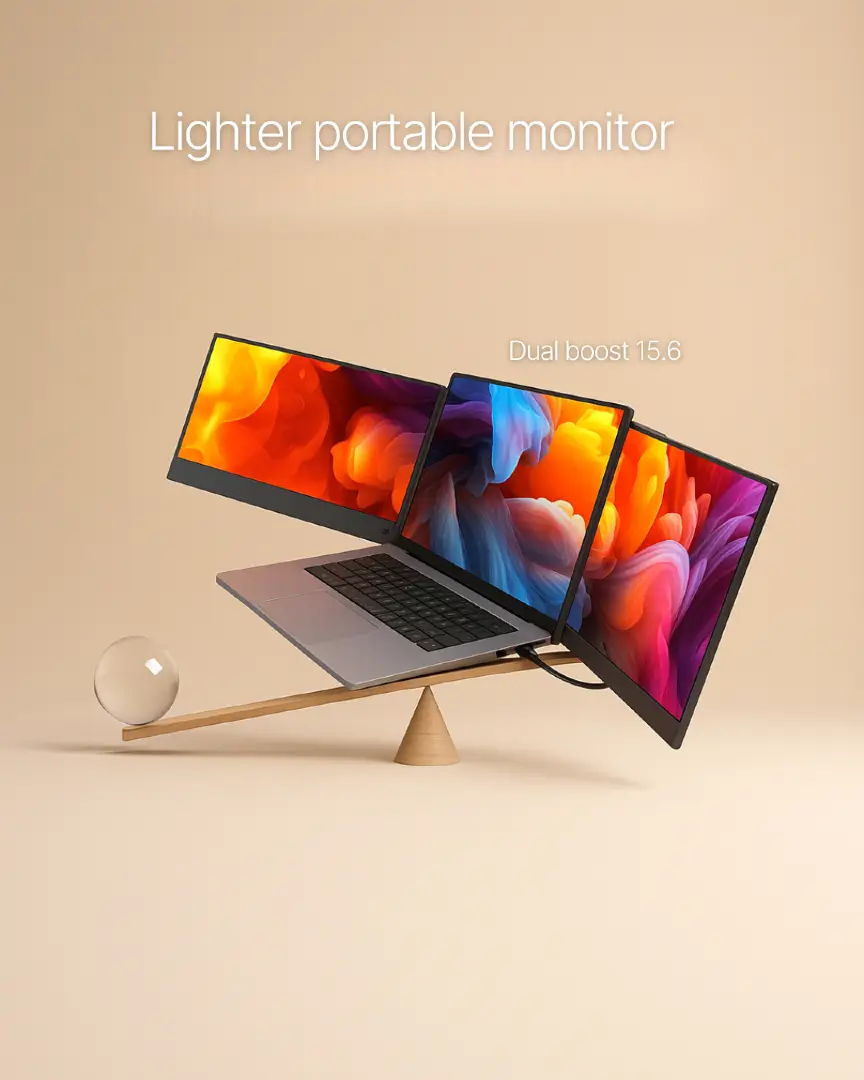 All the strength, none of the weight while working on the go. The dual boost makes your time working worthwhile. #monitor #onthgo #Tech