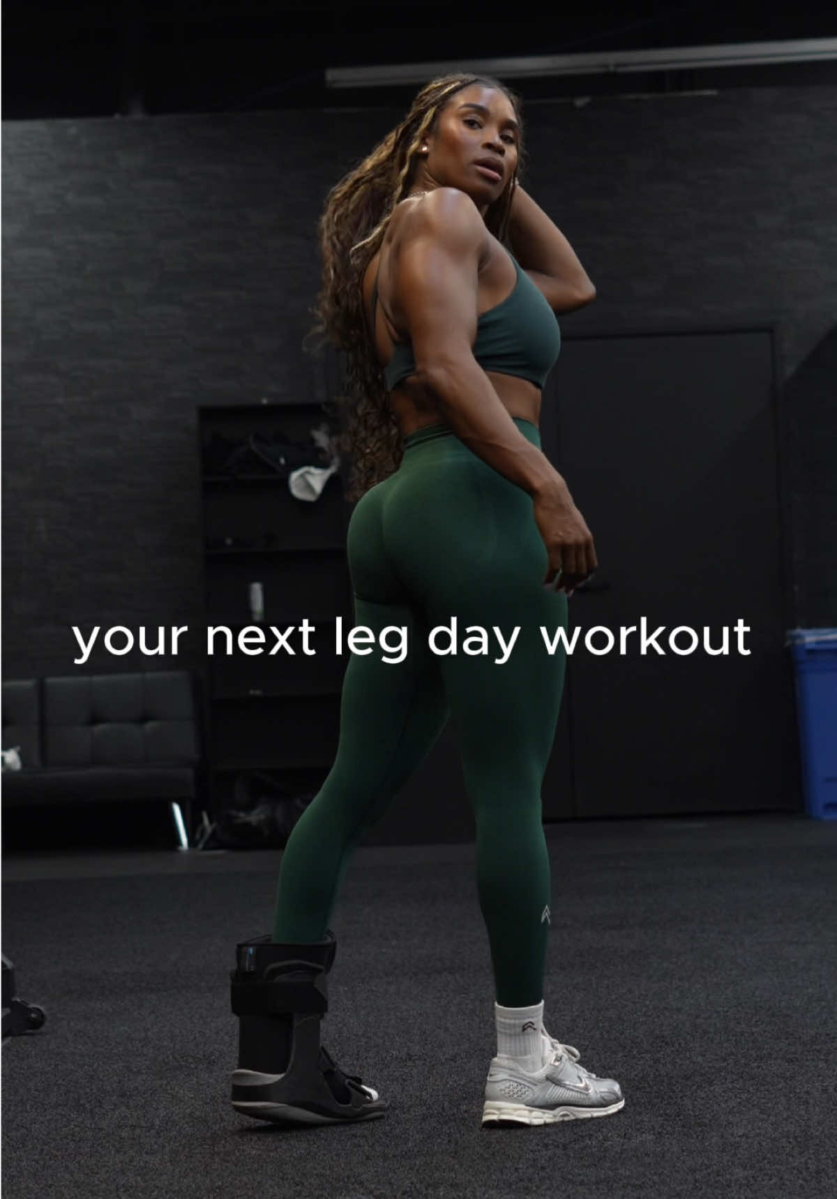 YOUR NEXT LEG DAY WORKOUT😮‍💨‼️ the pump was so real! 10 out of 10 leg day  wearing @Oner Active  •racing green effortless leggings  •racing green easy lift high neck bra  Code: SYDNEY  #workout #oneractive 