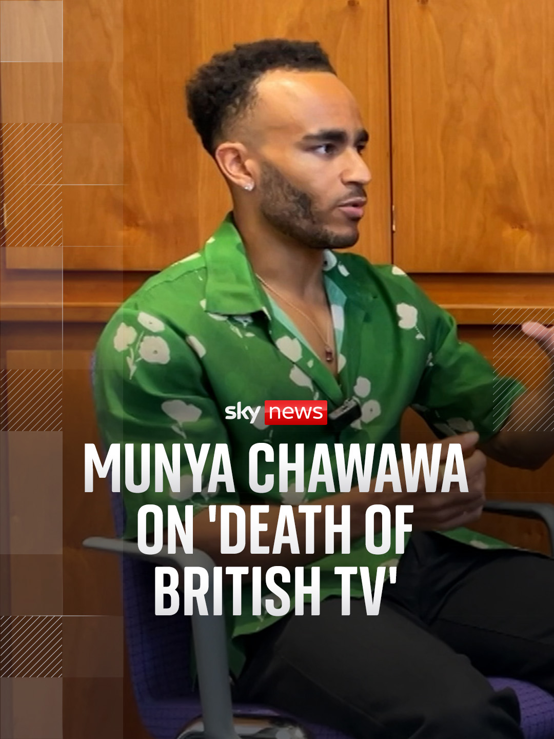 Munya Chawawa said British television has ignored evolution and explained how some broadcasters are 
