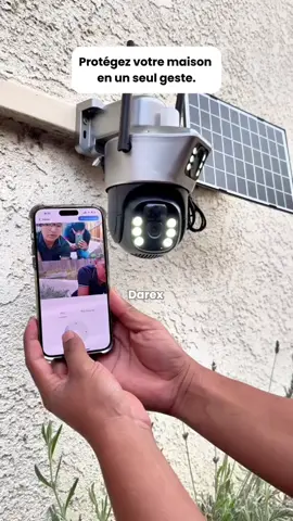 La caméra est solaire et fonctionne sans électricité et pas besoin de WIFI. Installez-la partout, surveillez jour et nuit, recevez les alertes direct sur votre téléphone #tiktokbenin🇧🇯 #viral #benin🇧🇯 