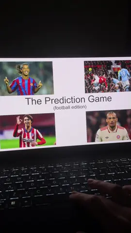 The Prediction Game #footbal #footballtiktok #dontsaythesamething 