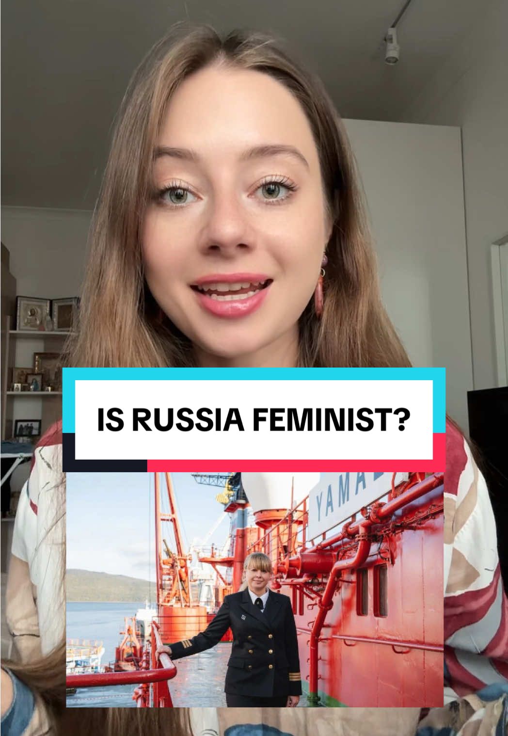 Russia has real feminism, it’s thanks to women like Marina Starovoitova who make even the most imposible jobs (like captain of a nuclear ice breaker) seem possible! ⚓️ #russiangirl #russia #feminism 