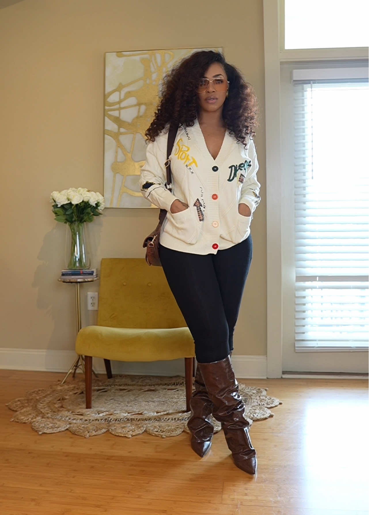 I love this sweater, it’s a fashion statement #OOTD #grwm #fashionstatement #fashionstaples 