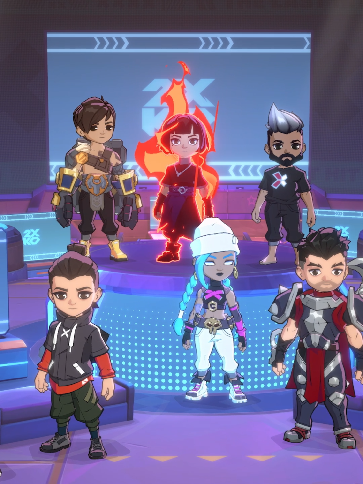 hang out, spectate, or get in game all from the 2xko lobby