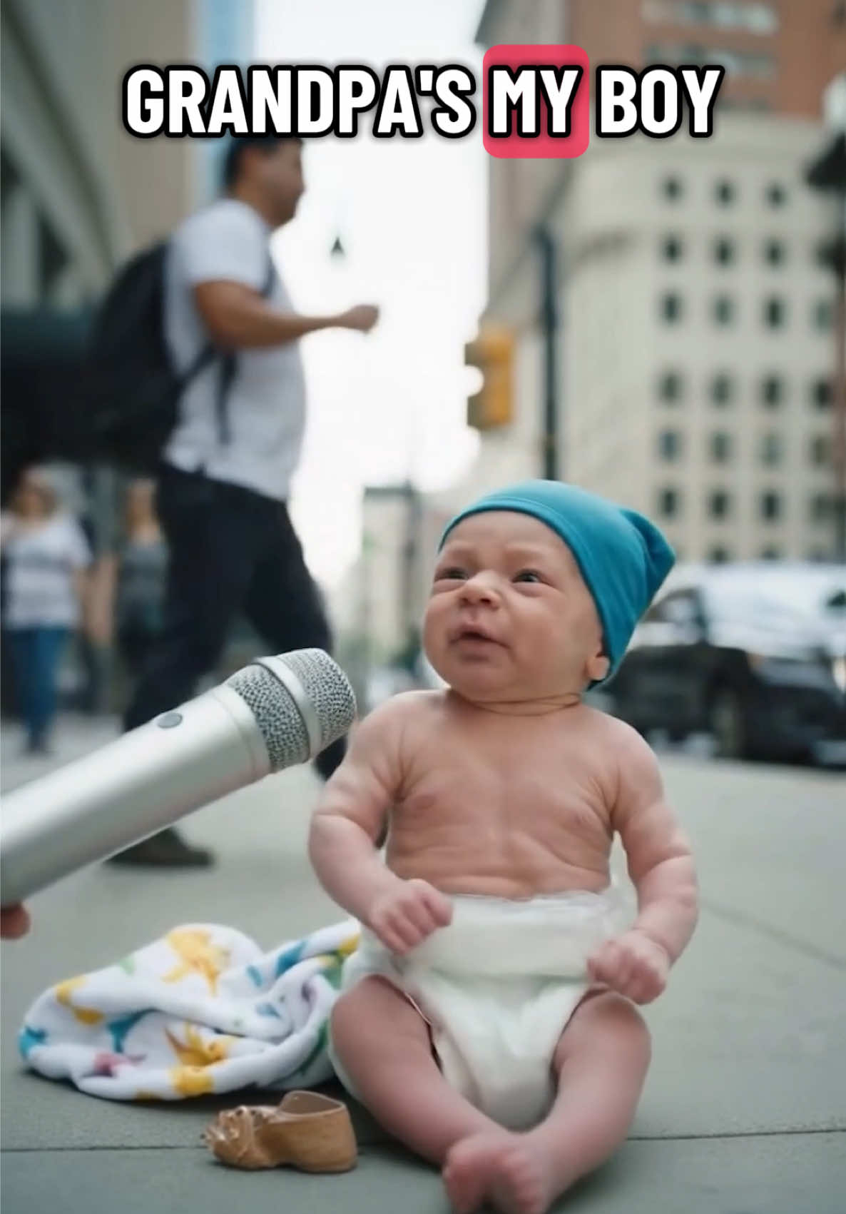 Ai Baby Interview: who’s fire baby? #aibaby #babyinterview #funnybaby #babyvlog #grandpa 