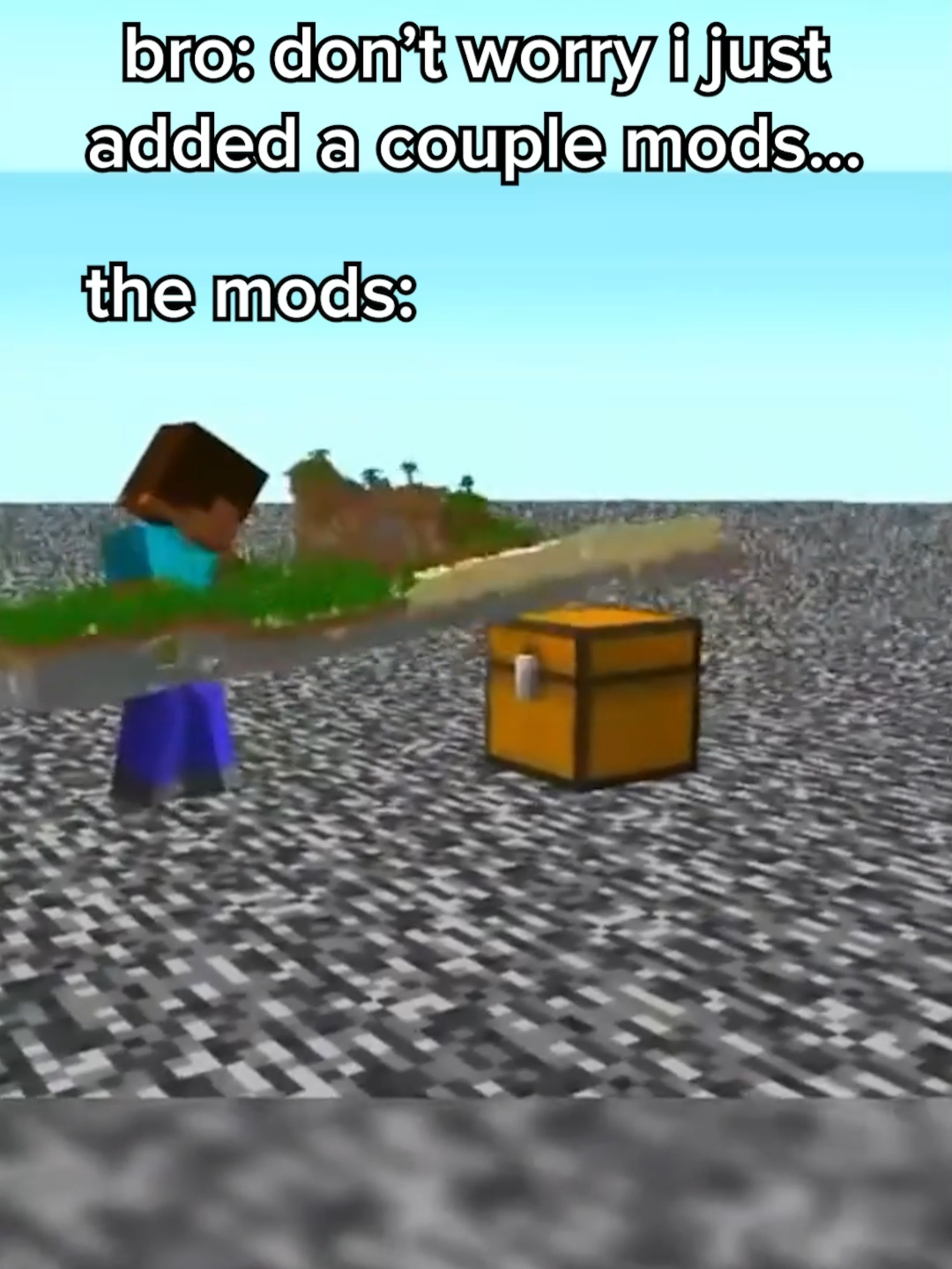 When Bro Decides To Add Some Mods To The Minecraft Server... #gaming #GamingOnTikTok #esports #Minecraft #minecraftmods #minecraftmemes #minecraftbuilding