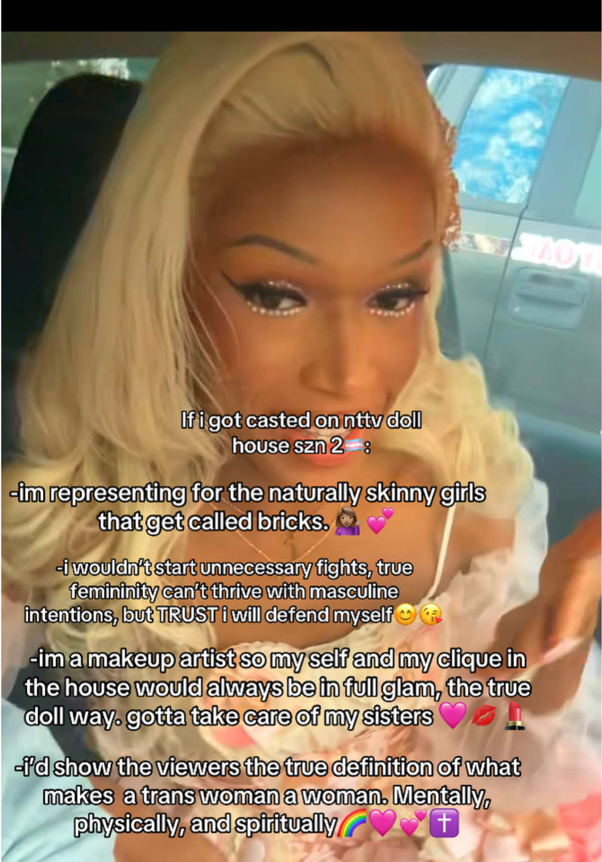 i get a lot of questions about this show, i will say things get very serious and the girls fight hard chile but with brains and beauty and faith any girl can do anything. it would definitely be a test for me though 😭. The whole cast is beautiful…My favorites has to be brea joce and barbie though🩷 love them.  #nttv #dollhousenttv #sairalennox