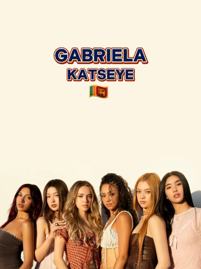 KATSEYE - Gabriela සිංදුව හරියට කියමූ 💃🔥 #katseye #gabriela #songlyrics #lyricsහරියටකියමු #sinhalatiktok 