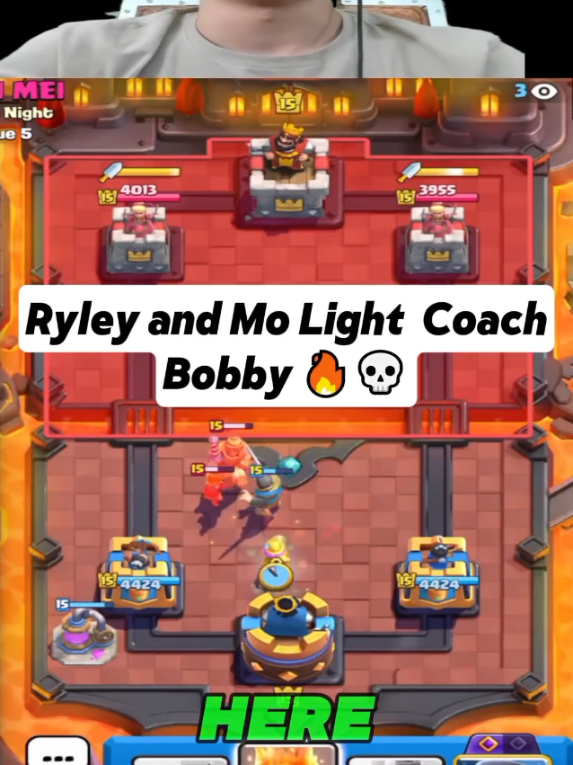 Bobby Gets coached By Ryley and Mo Light 🤯 #jynxzi #clashroyale #ryley #bobbyokjuan #cr 