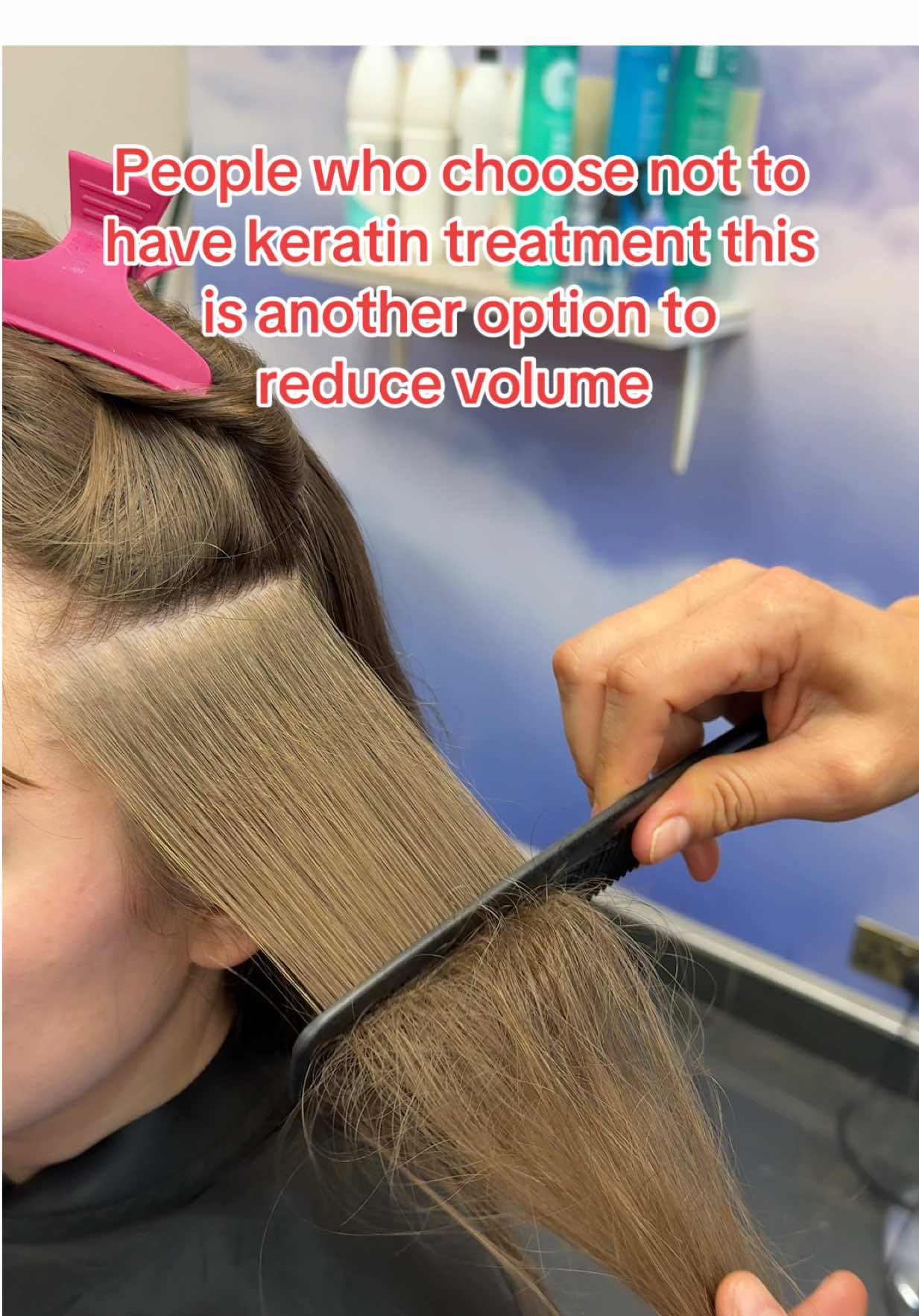Not many ways to reduce volume , but this is not suited to every thick hair #hair #frizzyhair #thick 