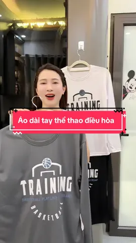 Áo dài tay thể thao điều hòa #cohuyentaphoa #xuhuong 