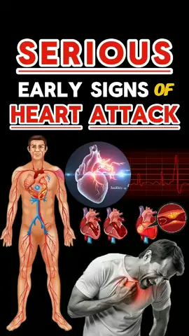 Serious early symptoms of a Heart Attack. #Chestpain #discomfort #pressure #queez #pain                           