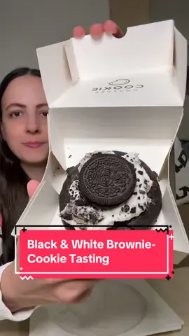 Black & White Brownie-Cookie Tasting #blackwhite #cookie #cookiecouture #tasting #tastetest
