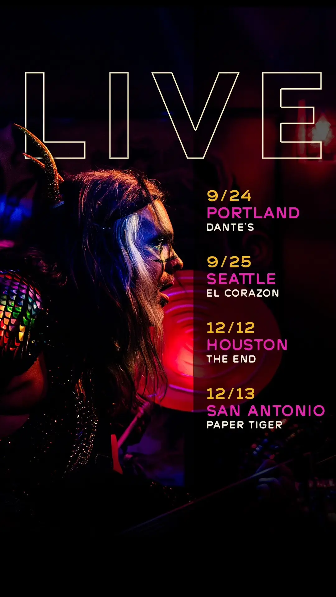 OMG! Just one more month until we are live in Portland and Seattle. 👀 Have you bought your tickets yet? Tickets are available on theorionexperience.com 🤘 Wednesday, September 24th: #Portland at @dantesportland With Special Guests @sweetwaterrocks Ages 21+ | Doors at 7pm  Thursday, September 25th: #Seattle  at @elcorazonseattle With Special Guests All Ages | Doors at 7PM Friday, December 12th: #Houston at @the_end_houston With Special Guests @blytzband  All Ages | Doors at 7PM Saturday, December 13th: #SanAntonio  at @papertigeratx  Wirh Special Guests @blytzband  All Ages | Doors at 7PM #tour   